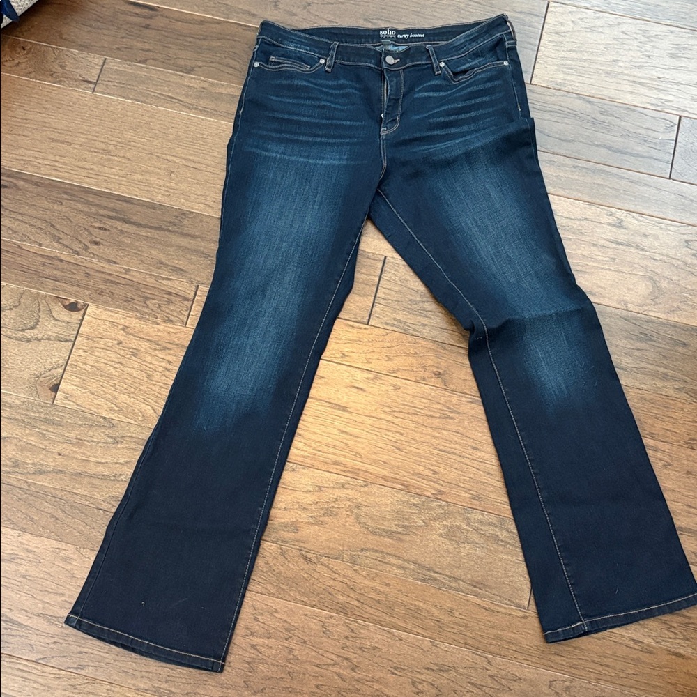 New York & Company Soho Curvy Bootcut Jeans - Indigo